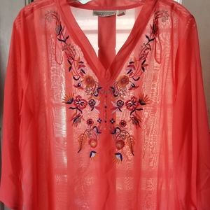 Dana Buchman blouse Size L